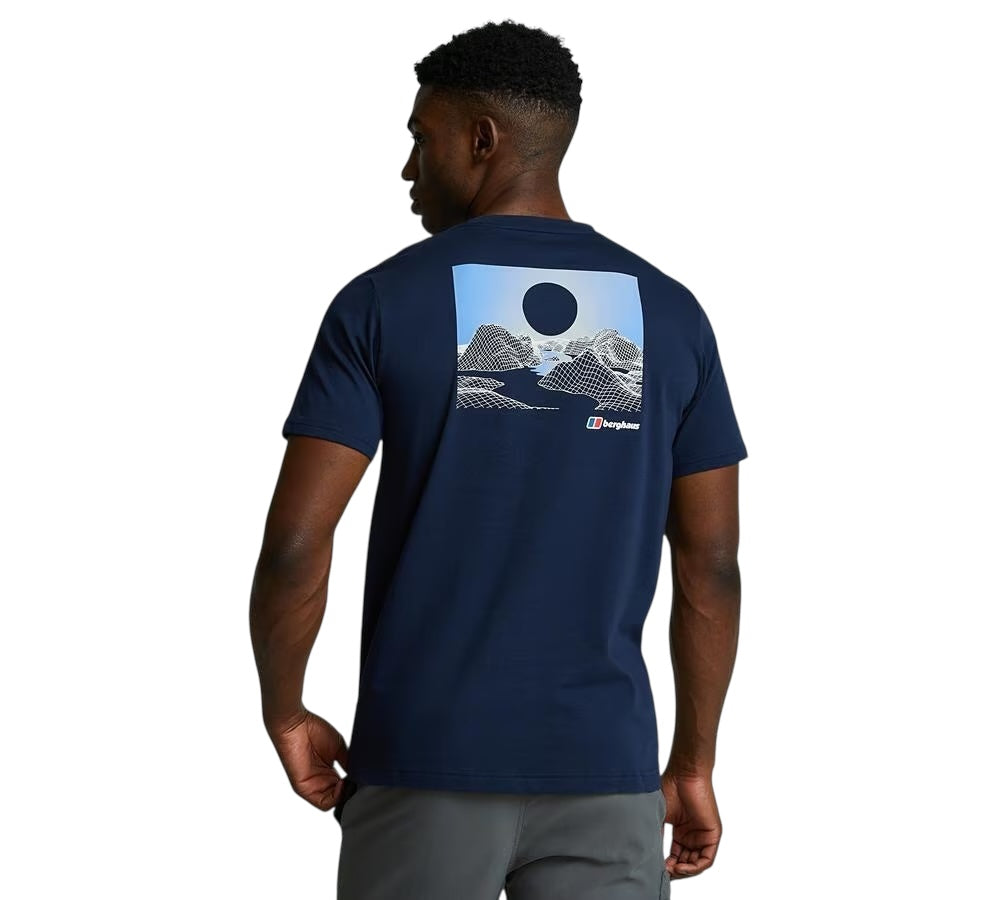 LAKES REFLECT SKY T-SHIRT - NAVY