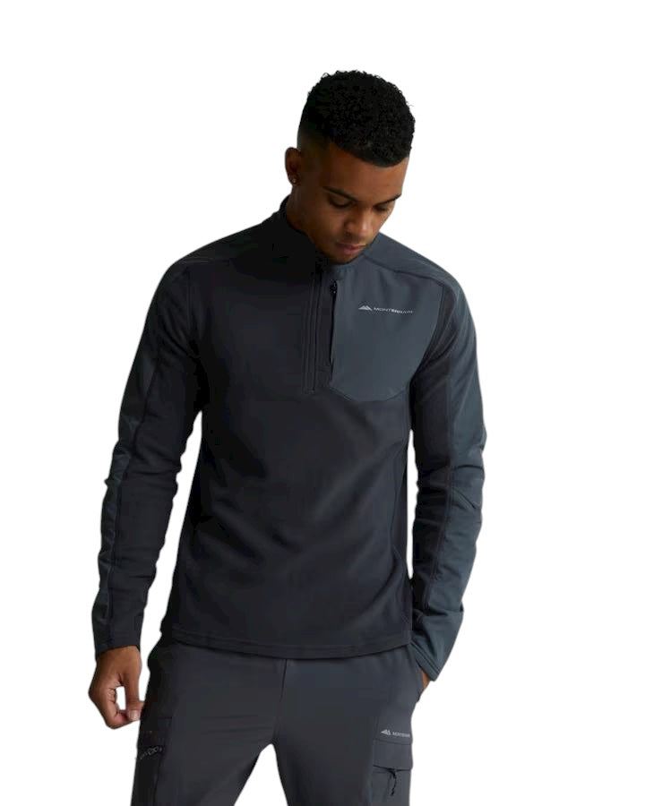 MONTERRAIN MICRO FLEECE 1/4 ZIP - DARK GREY