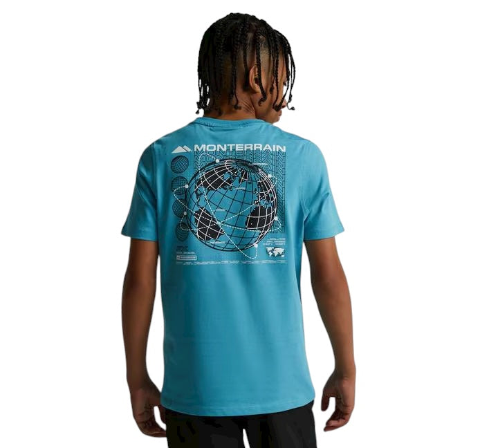 JUNIOR MONTERRAIN SATELLITE T-SHIRT - BLUE