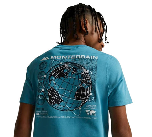 JUNIOR MONTERRAIN SATELLITE T-SHIRT - BLUE