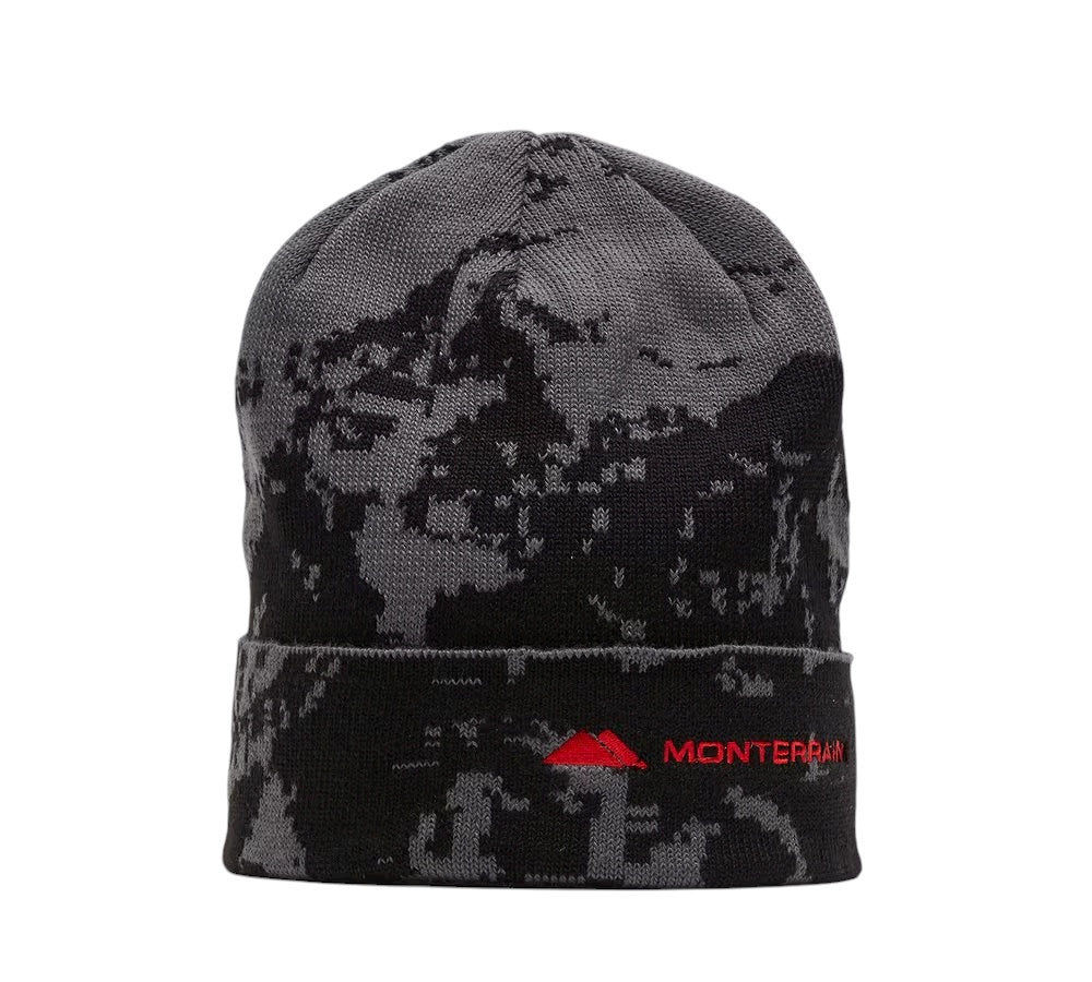 FACTION KNITTED BEANIE HAT - BLACK/RED