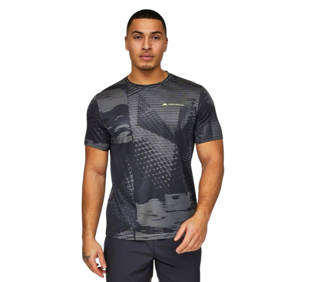 MONTERRAIN DIVIDE T-SHIRT - BLACK