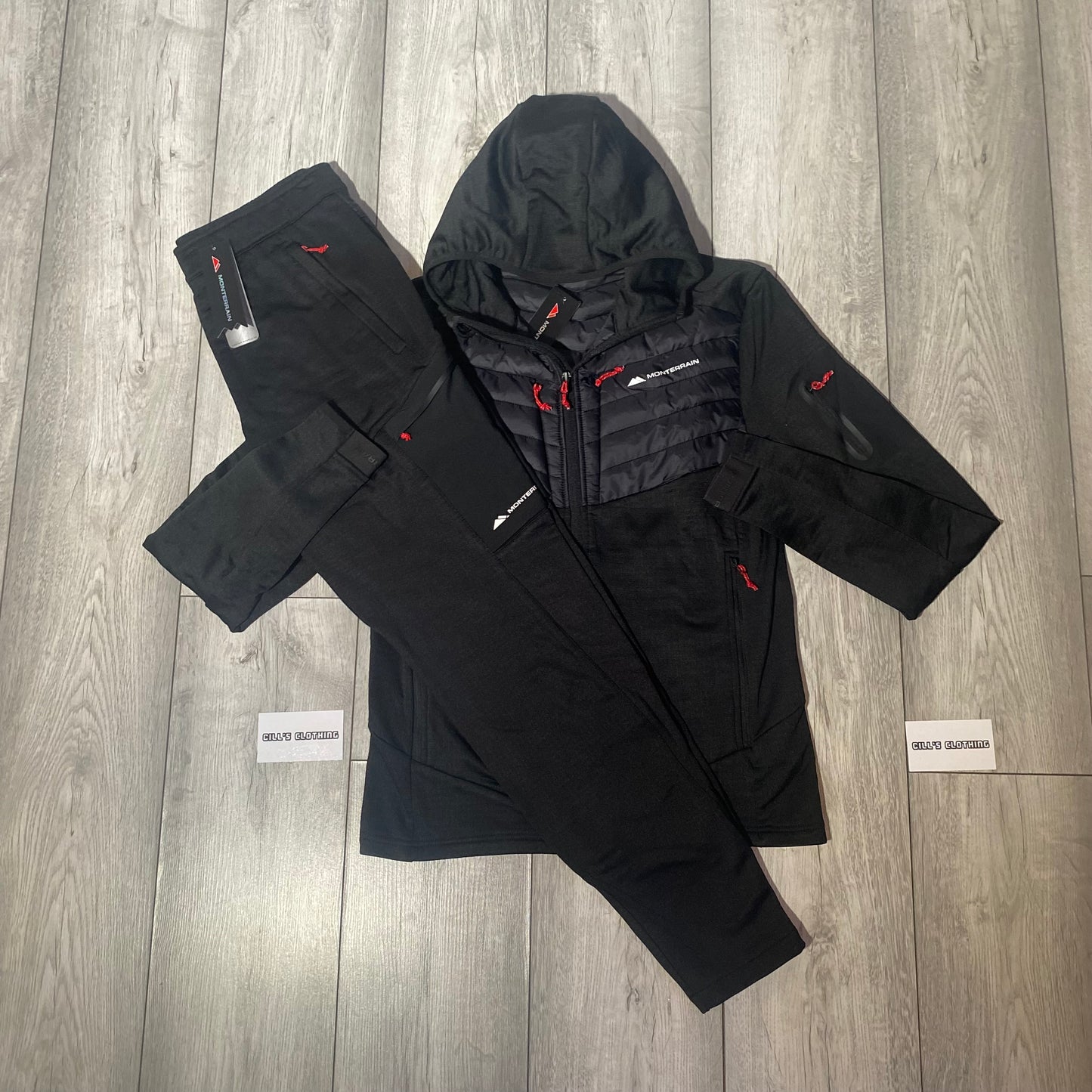 MONTERRAIN HYBRID TRACKSUIT - BLACK