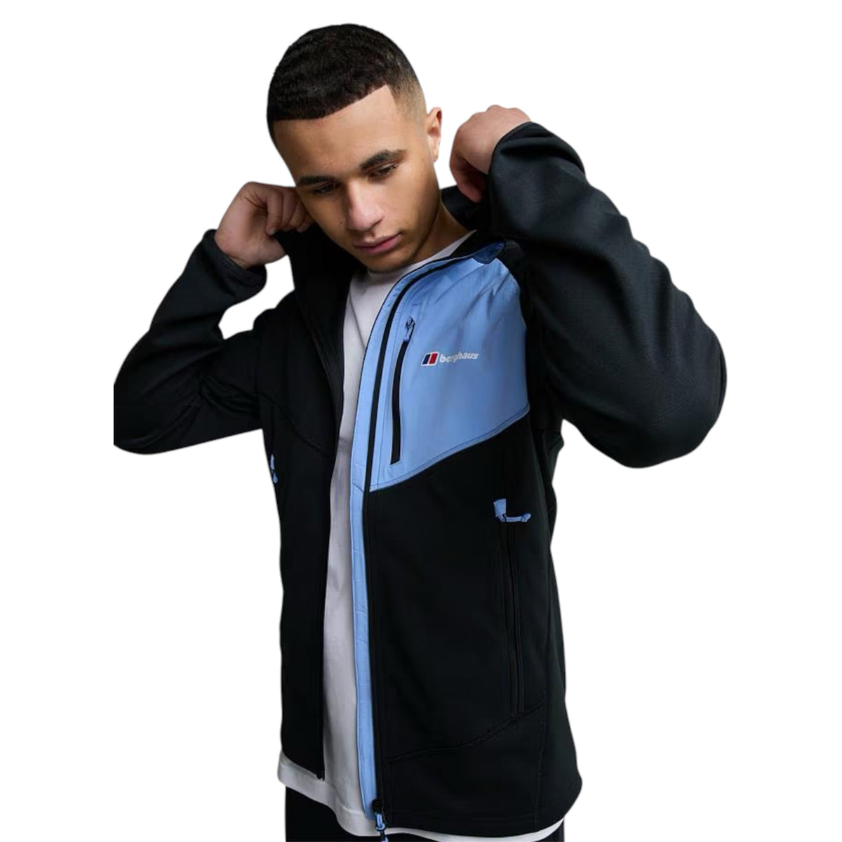 BERGHAUS PAVEY HOODIE - BLACK/BLUE