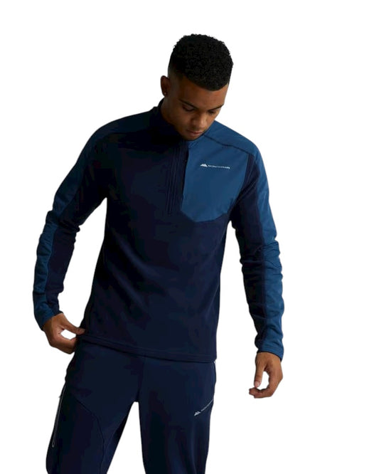 MONTERRAIN MICRO FLEECE 1/4 ZIP - BLUE