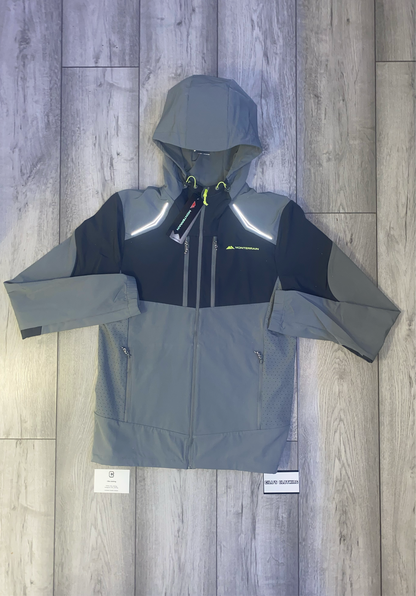 MONTERRAIN TRACKSUIT - GREY/VOLT TIPS