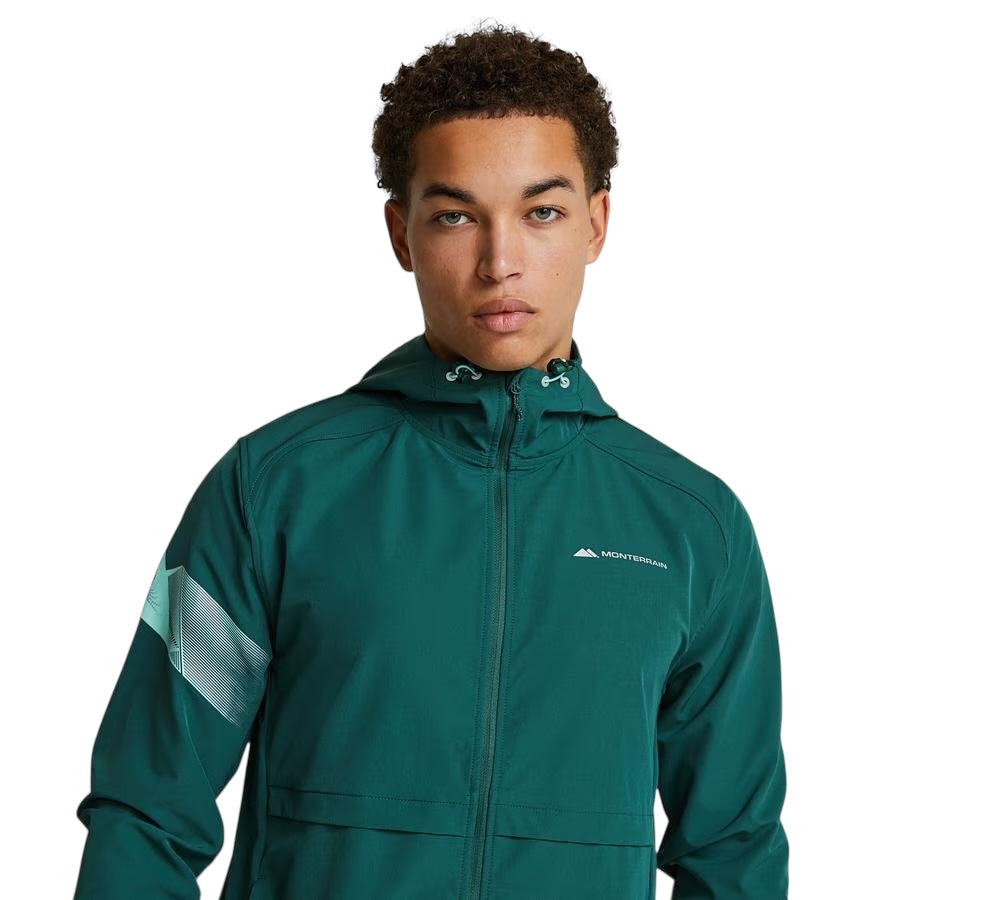 MONTERRAIN DISTANCE WOVEN HOODIE - GREEN