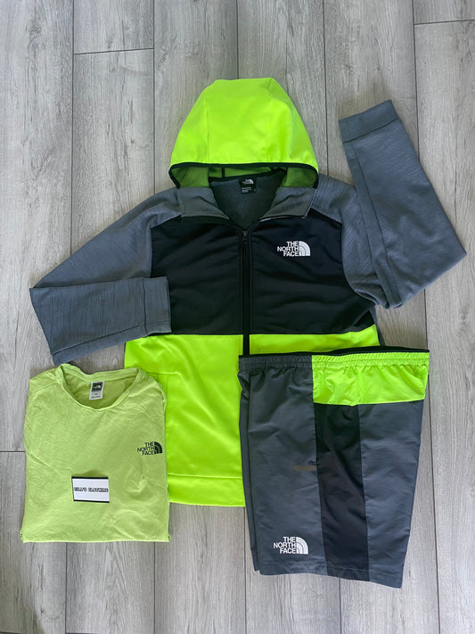 NORTHFACE RARE 3 PIECE SET - PRE LOVED - BLACK/GREY