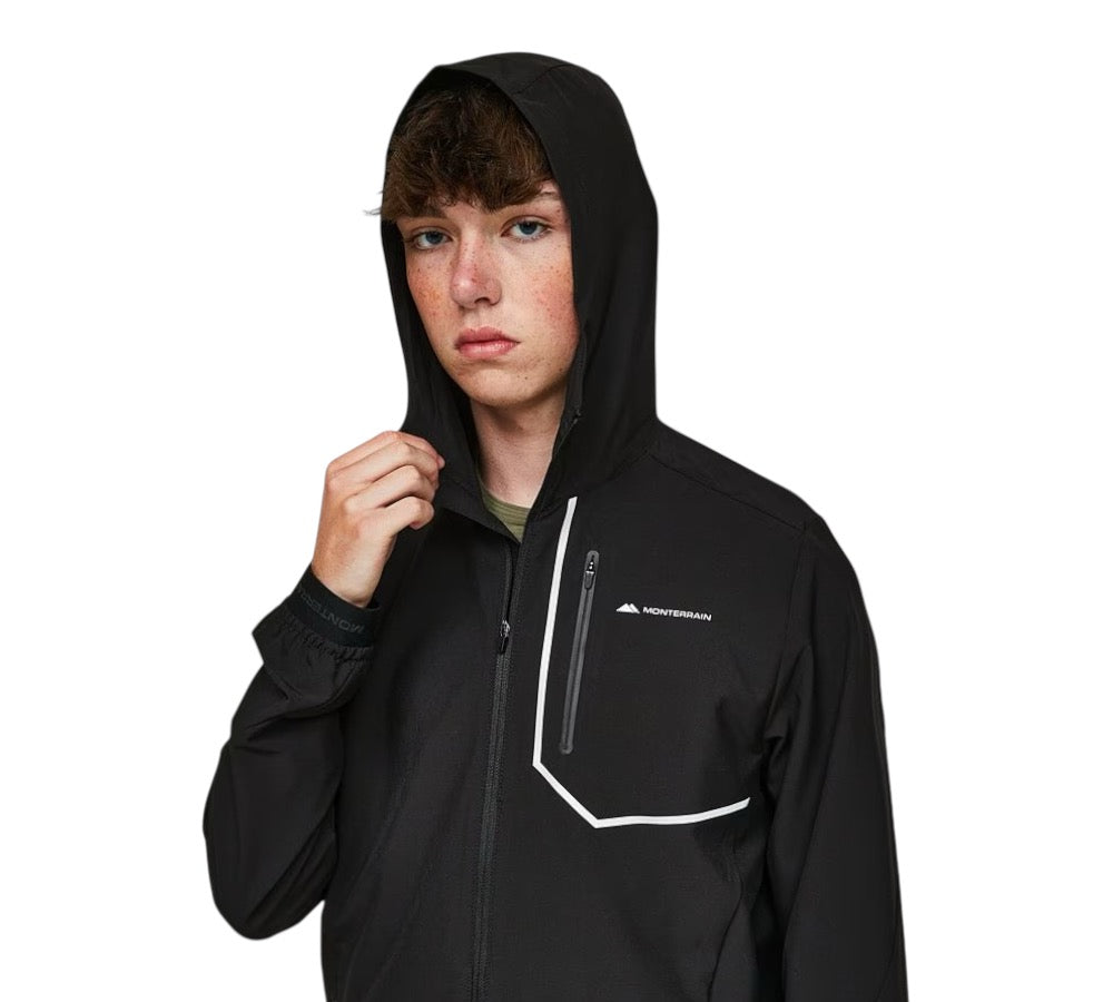 JUNIOR MONTERRAIN RAMBLE 3.0 WINDBREAKER - BLACK