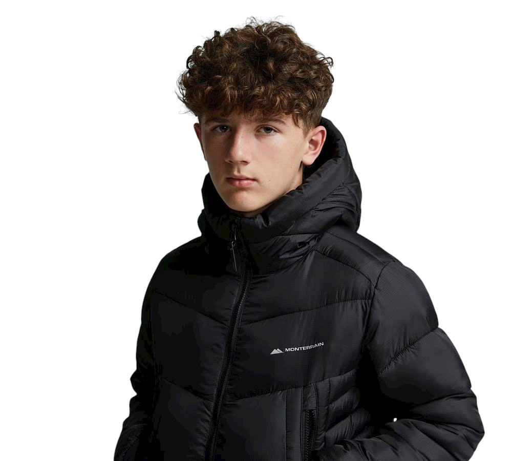 JUNIOR MONTERRAIN BLANC 2.0 PUFFER JACKET - BLACK