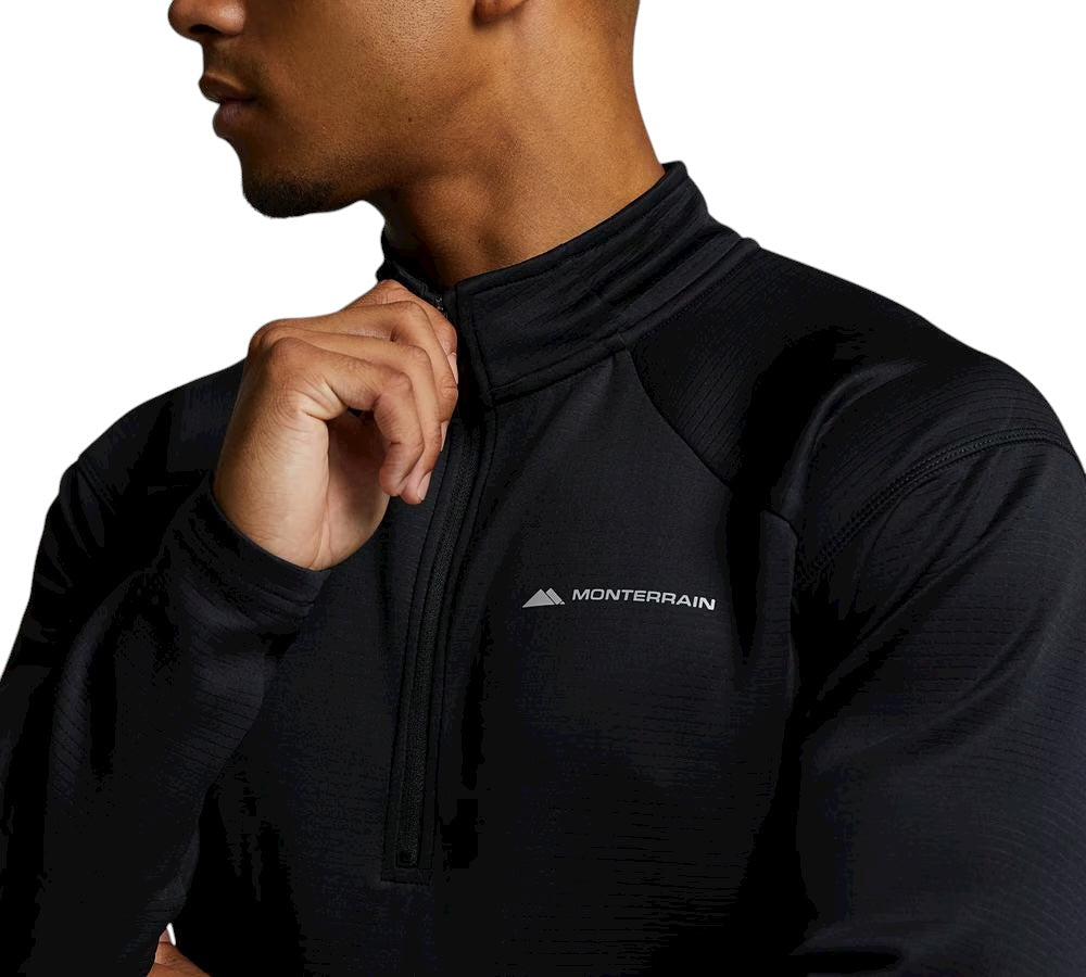 MONTERRAIN POLY 1/4 ZIP TRACKSUIT - BLACK