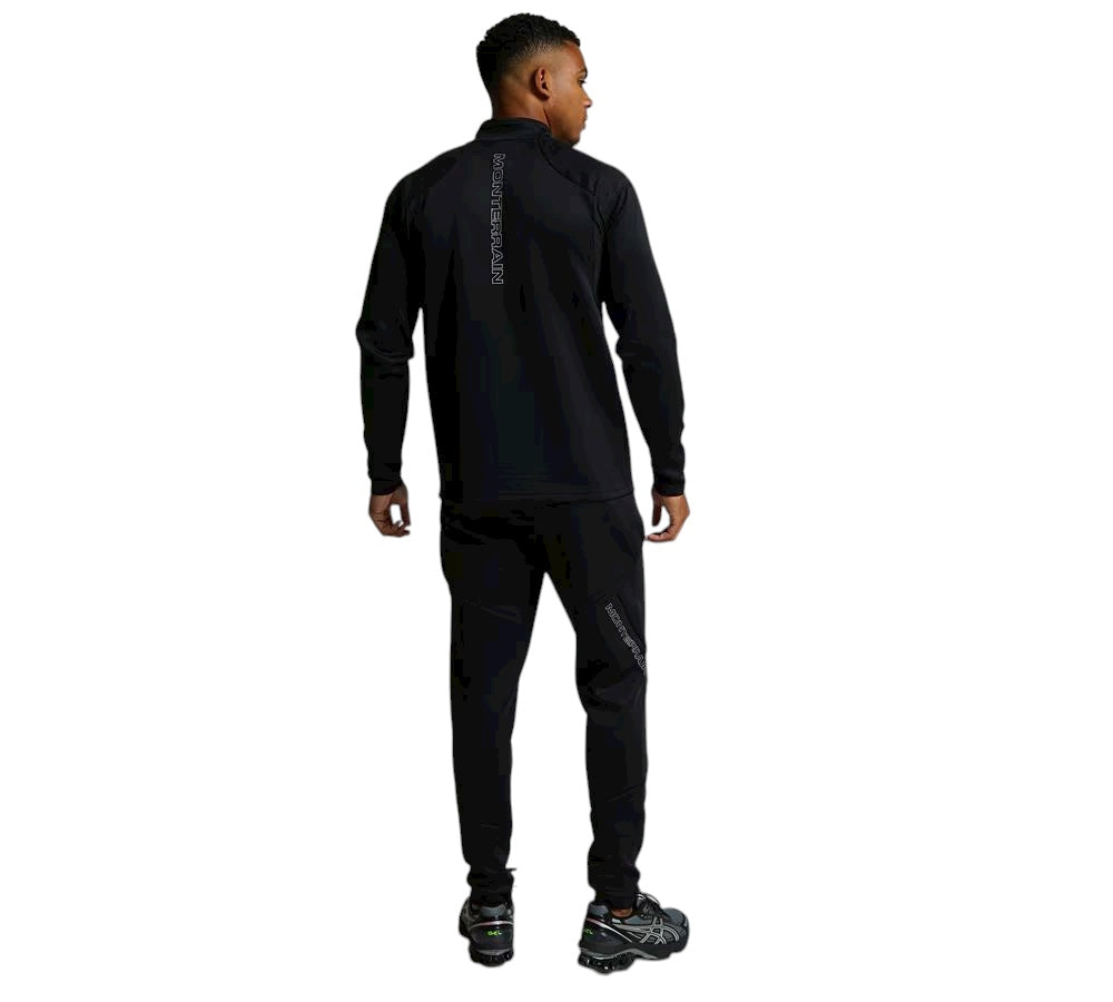 MONTERRAIN POLY 1/4 ZIP TRACKSUIT - BLACK