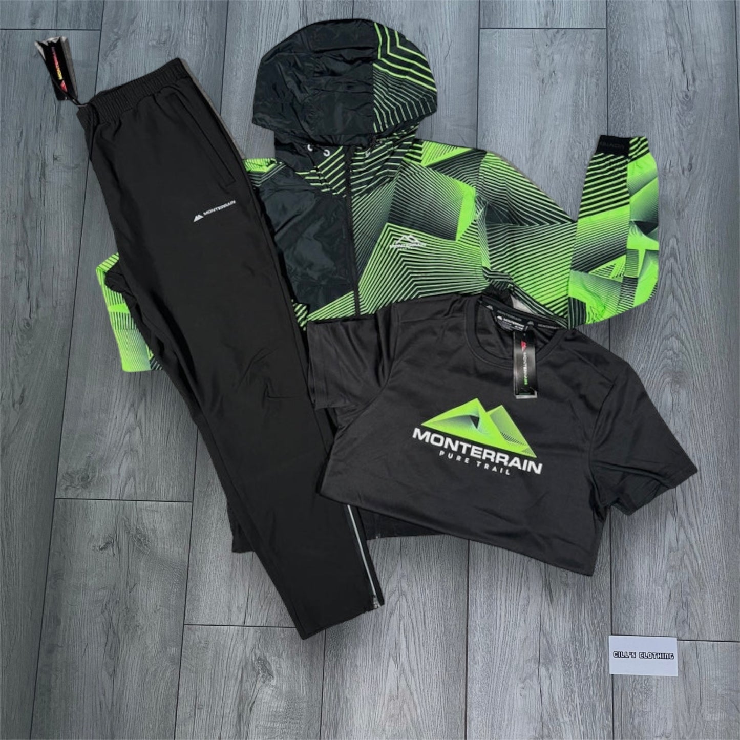 MONTERRAIN GLOW 3 PIECE OUTFIT - VOLT/BLACK