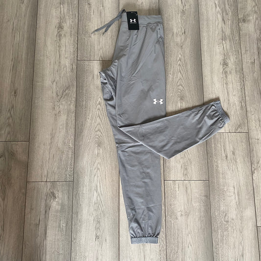 UNDER ARMOUR  TRACKSUIT BOTTOMS - BLUE/GREY