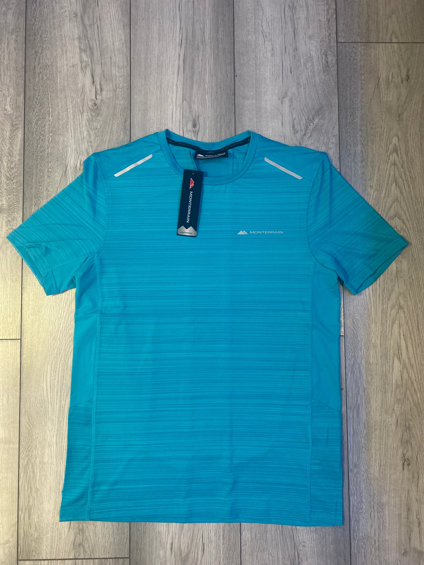 MONTERRAIN LYDER T-SHIRT - LIGHT TEAL/BLACK