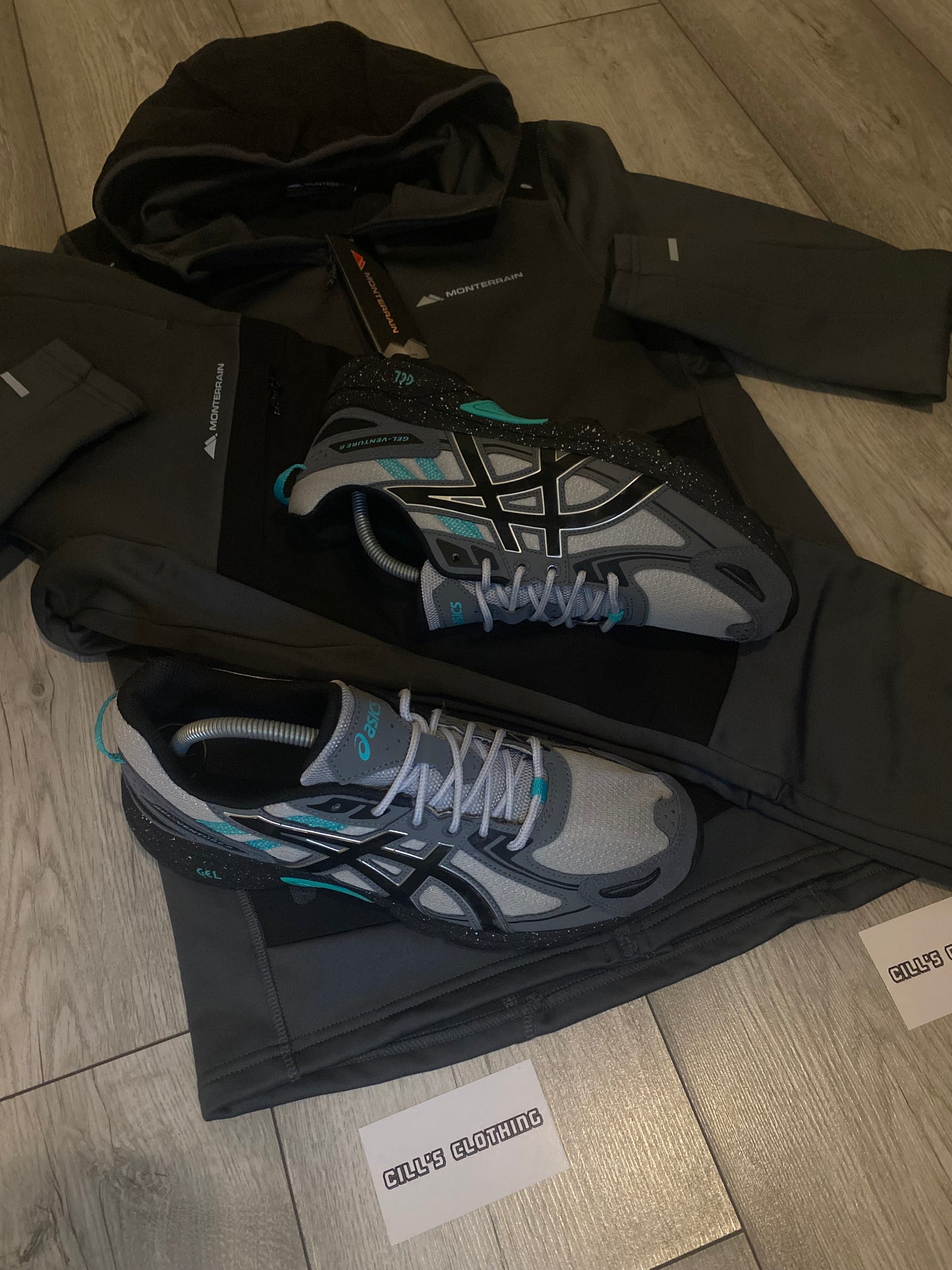 PRE LOVED ASICS ASICS GEL - VENTURE - AQUA/GREY