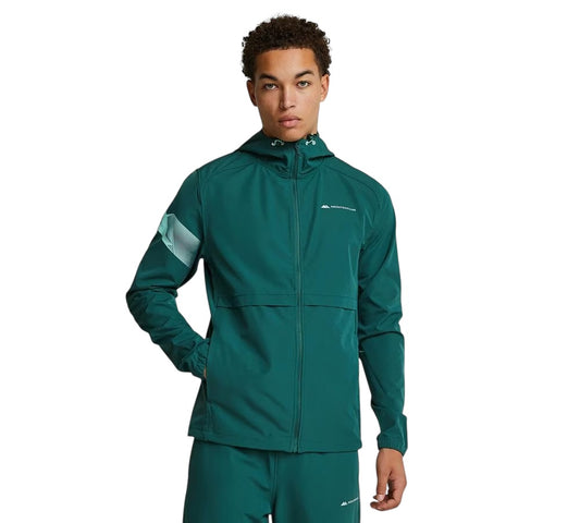 MONTERRAIN DISTANCE WOVEN HOODIE - GREEN