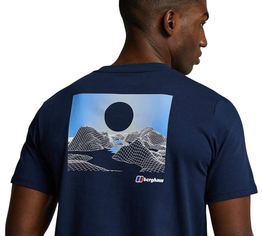 LAKES REFLECT SKY T-SHIRT - NAVY