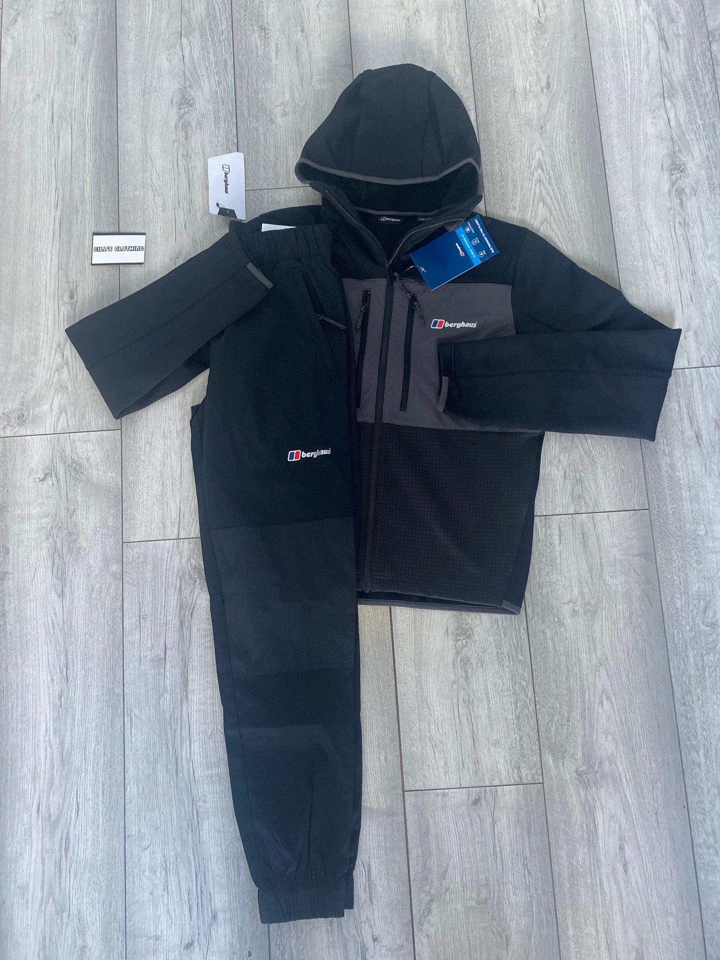 BERGHAUS SIDLEY TRACKSUIT - BLACK/GREY