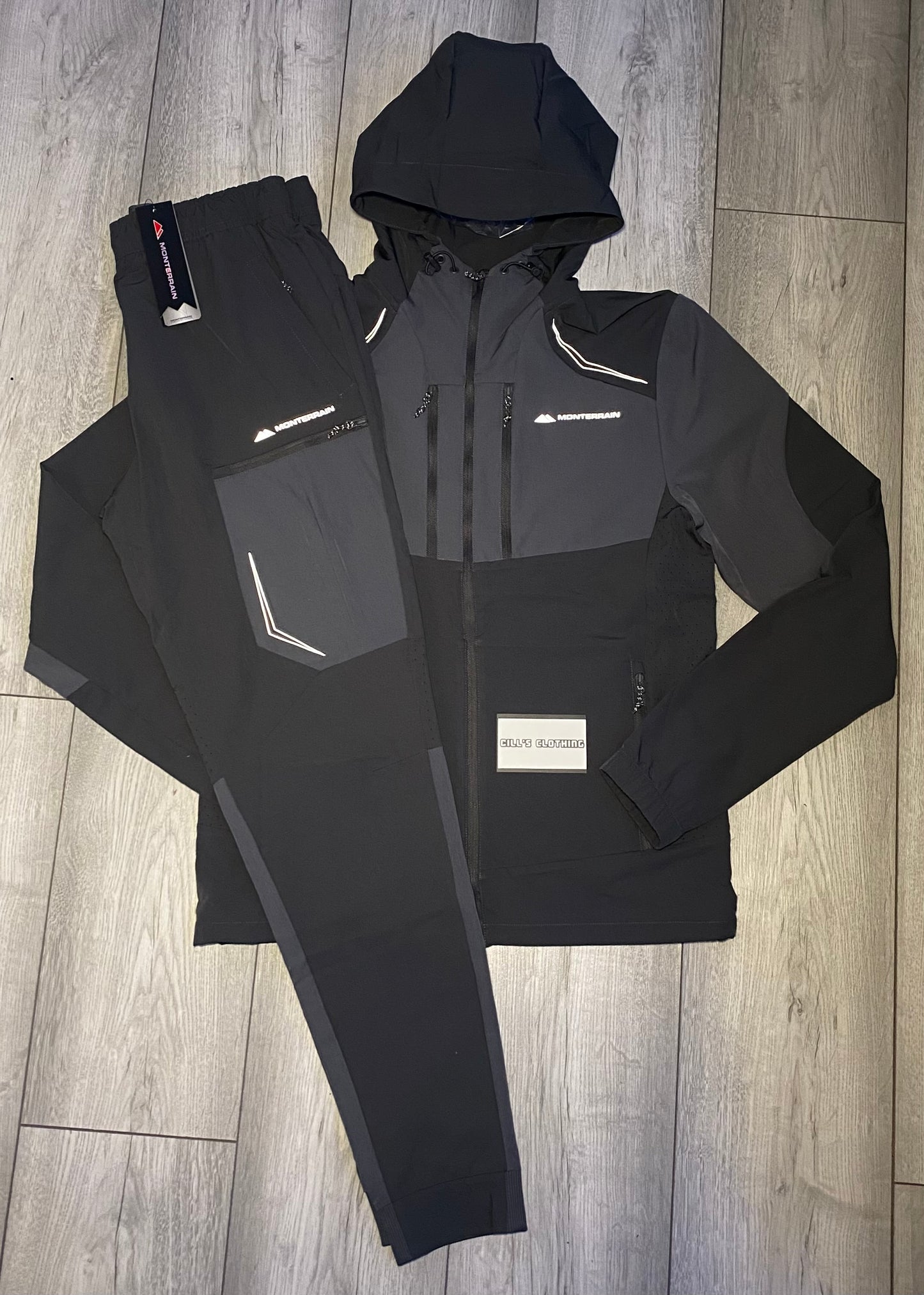 MONTERRAIN REFLECTIVE TRACKSUIT - GREY