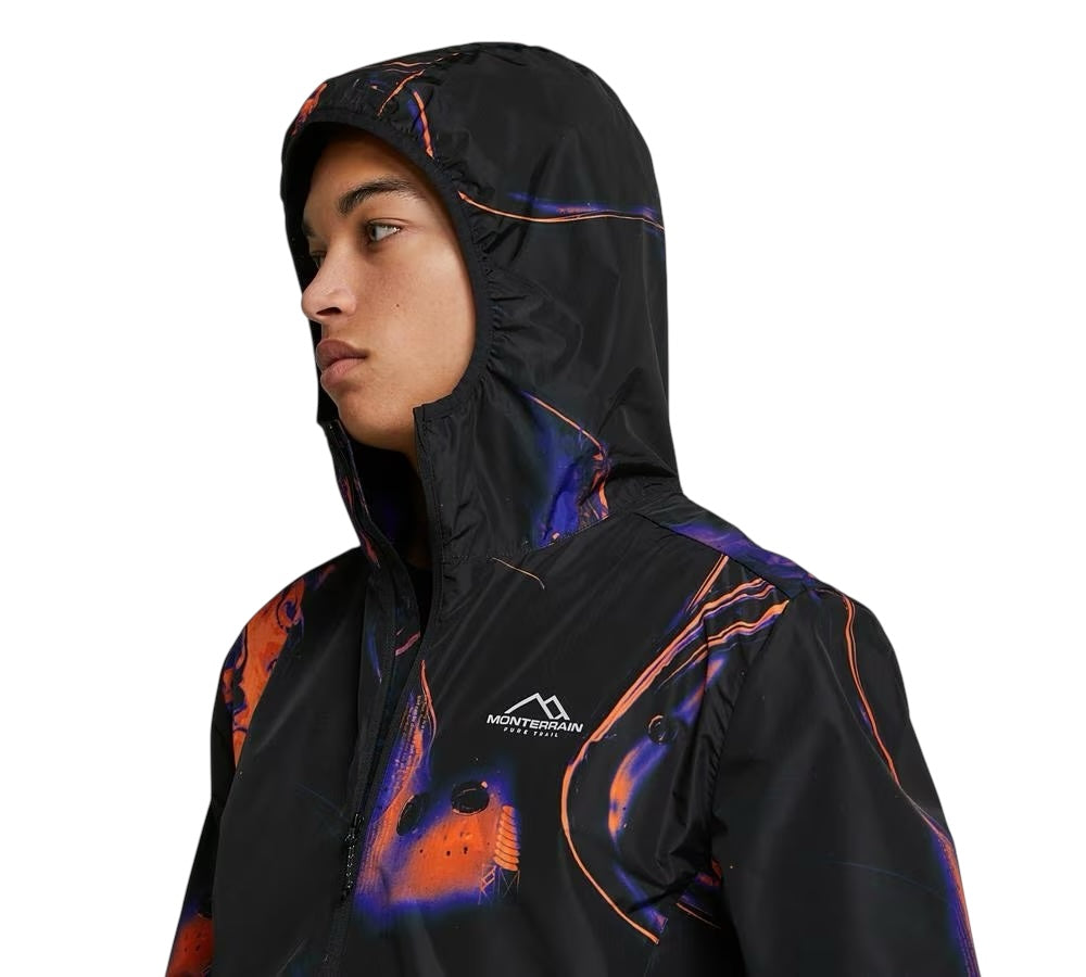 MONTERRAIN SATURN WINDBREAKER BLACK/PURPLEMAGMA