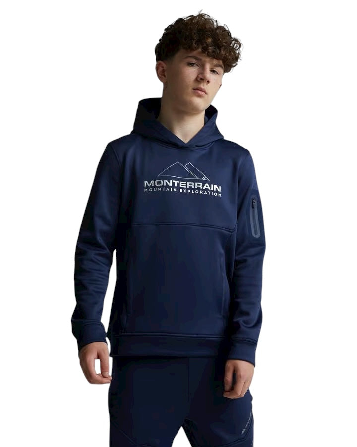JUNIOR MONTERRAIN SWIFT OVERHEAD HOODIE - NAVY