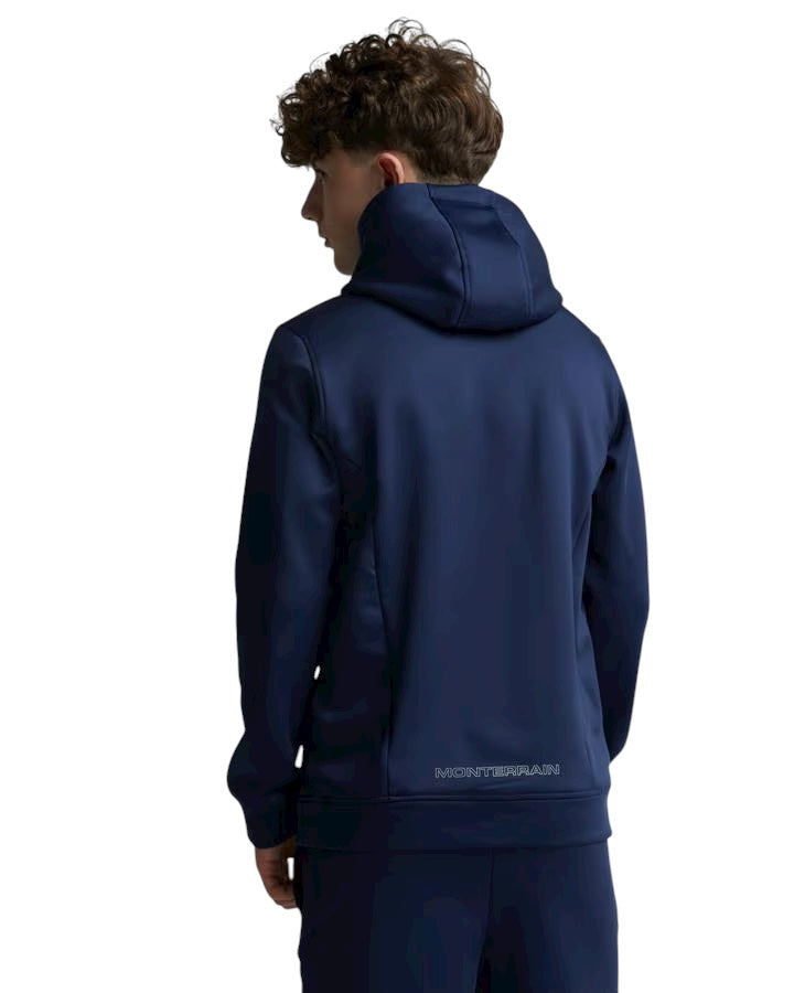 JUNIOR MONTERRAIN SWIFT OVERHEAD HOODIE - NAVY