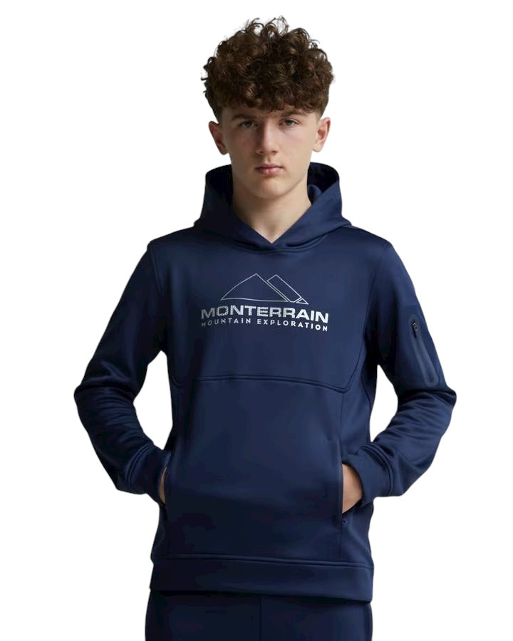 JUNIOR MONTERRAIN SWIFT OVERHEAD HOODIE - NAVY