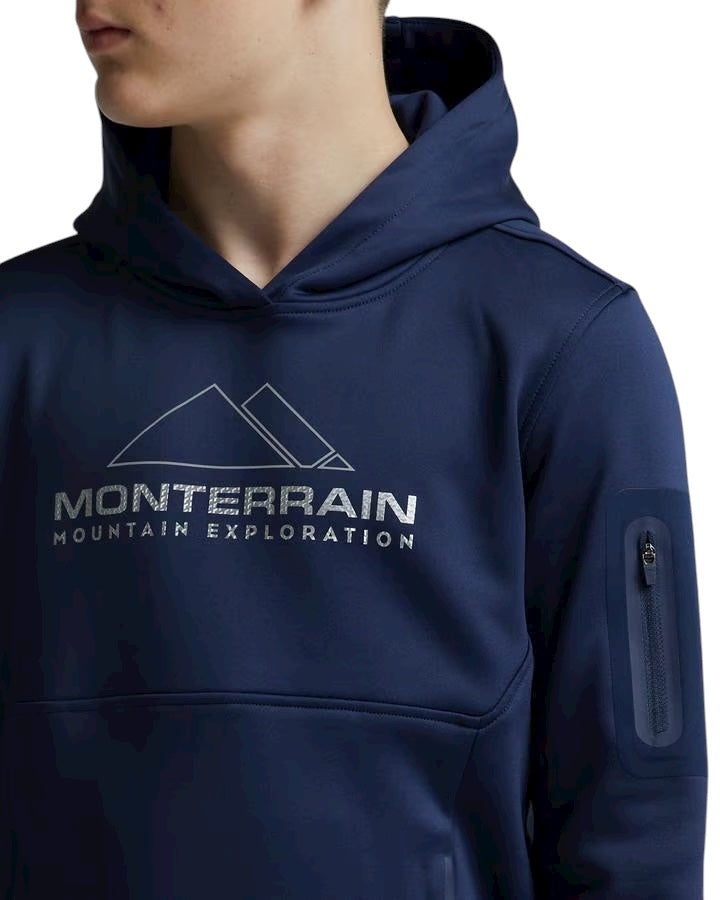 JUNIOR MONTERRAIN SWIFT OVERHEAD HOODIE - NAVY