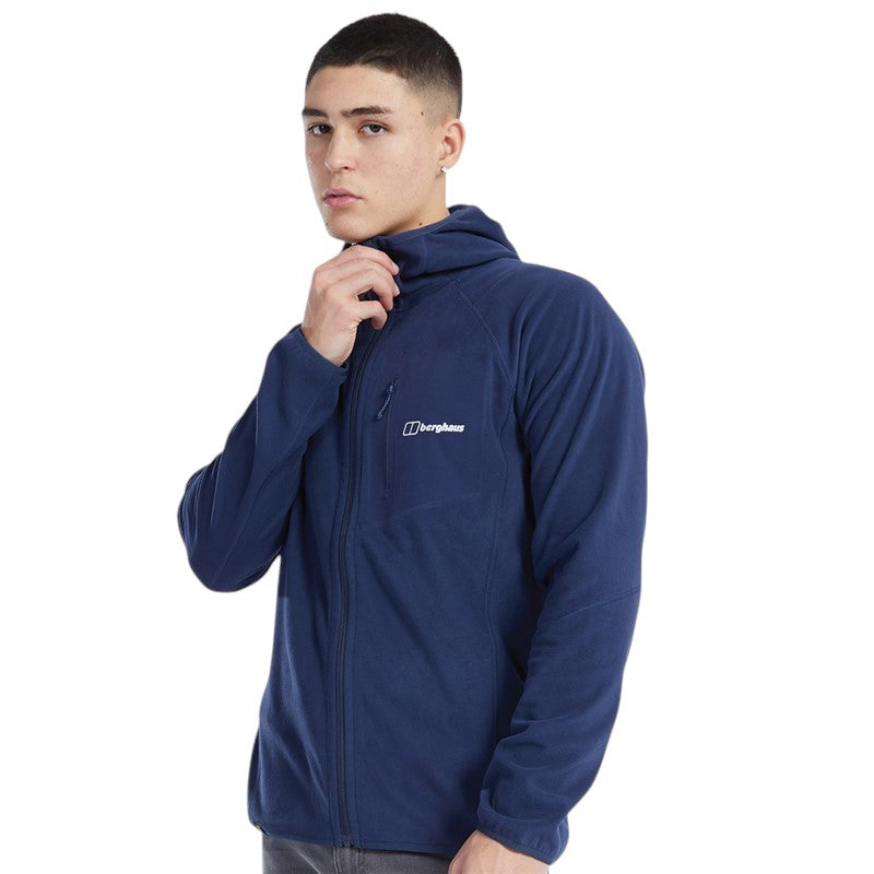 BERGHAUS TATHWELL HOODED FLEECE JACKET - BLUE