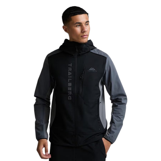 TRAILBERG TRIATHION HOODIE - BLACK/GRAY