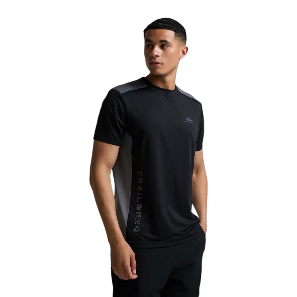 TRAILBERG TRIATHION T-SHIRT - BLACK/GRAY