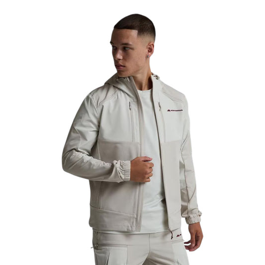 MONTERRAIN ORBIT WOVEN RUNNING HOODIE - BEIGE