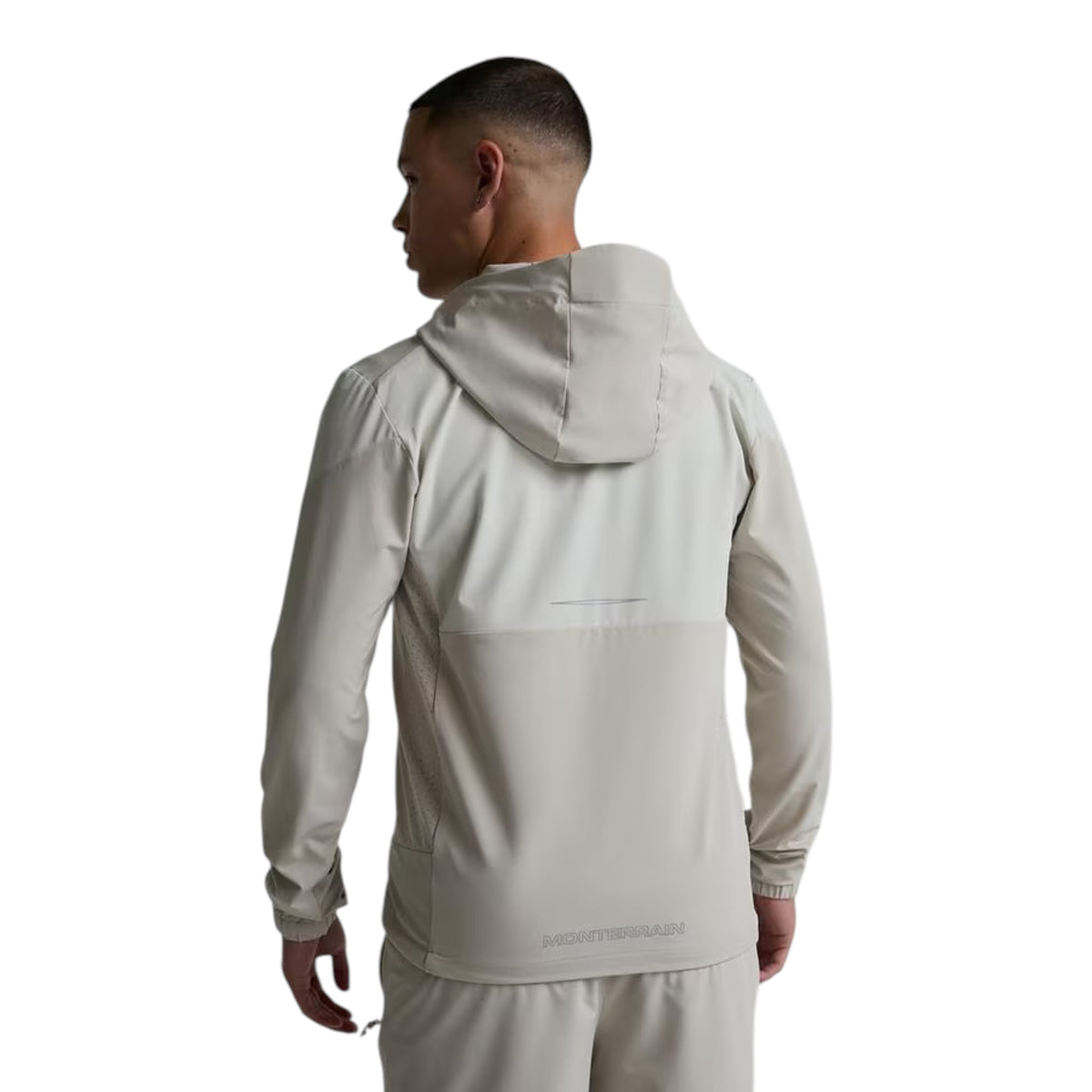 MONTERRAIN ORBIT WOVEN RUNNING HOODIE - BEIGE