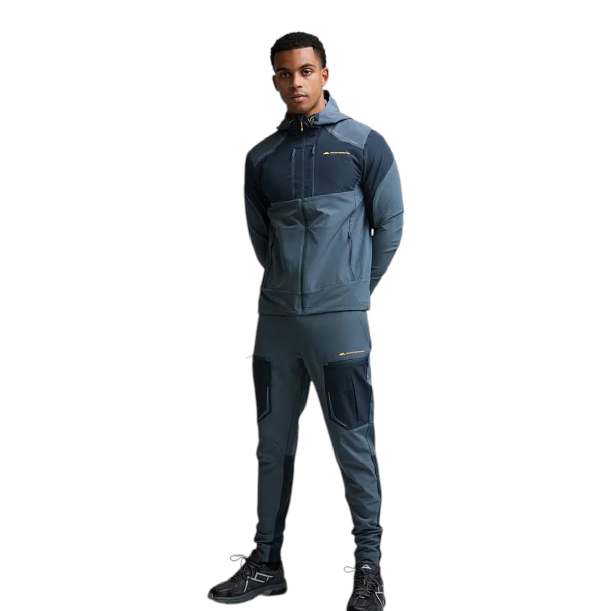 MONTERRAIN ORBIT WOVEN RUNNING HOODIE - BLUE