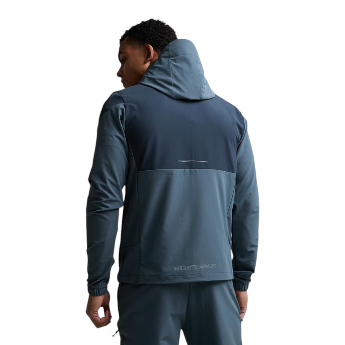 MONTERRAIN ORBIT WOVEN RUNNING HOODIE - BLUE
