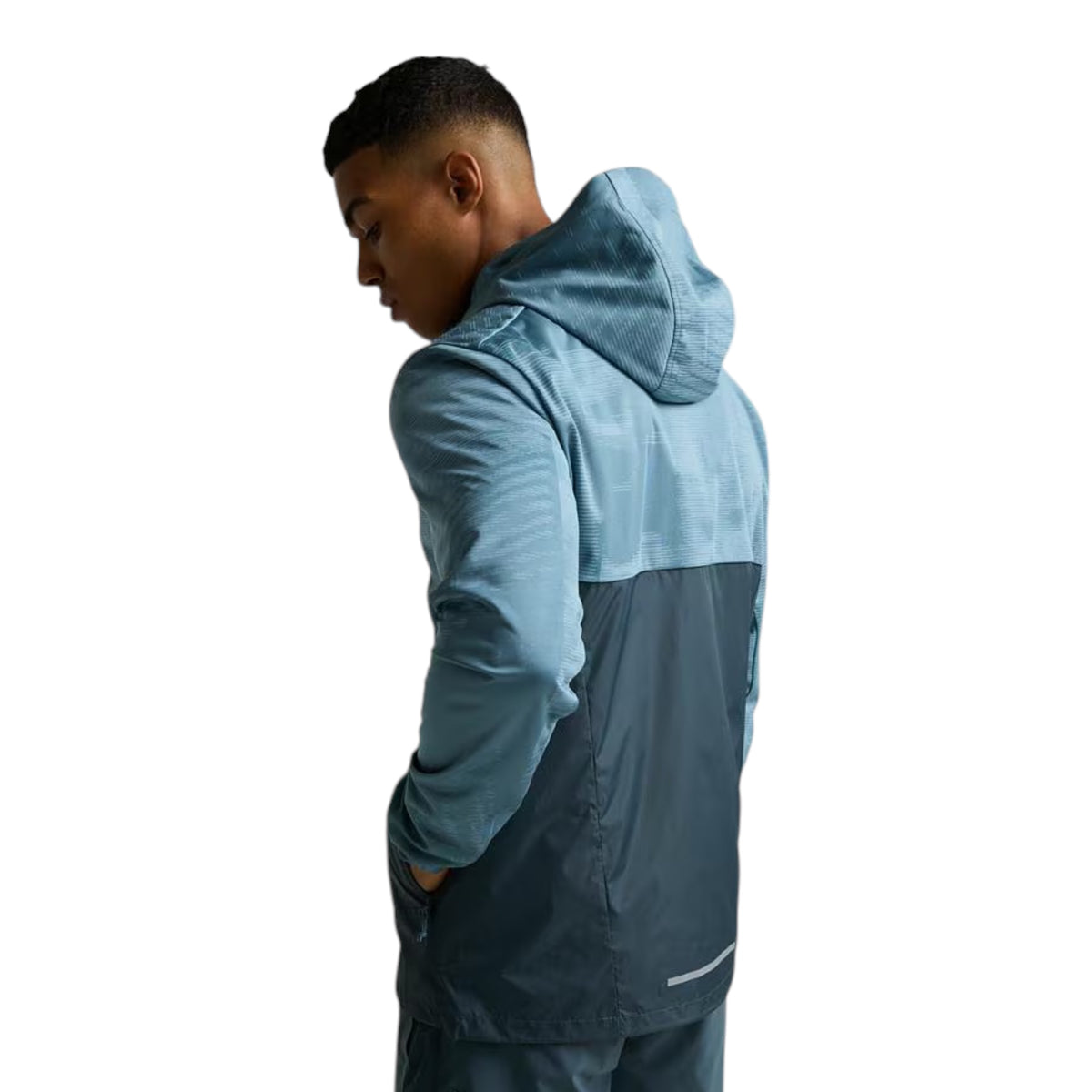 MONTERRAIN DIVIDE RUNNING HOODIE - BLUE/LIGHT BLUE