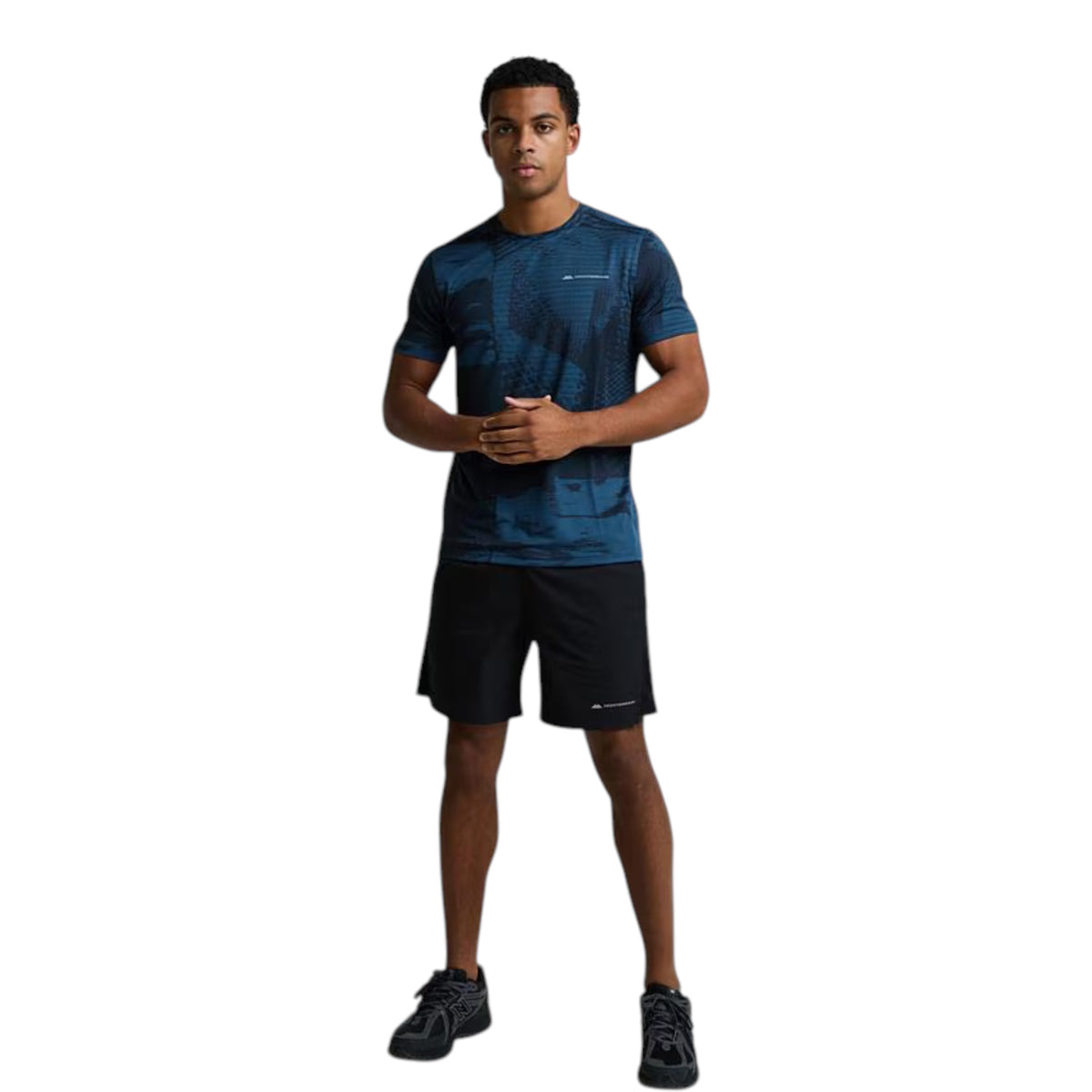 MONTERRAIN DIVIDE RUNNING T-SHIRT - BLUE