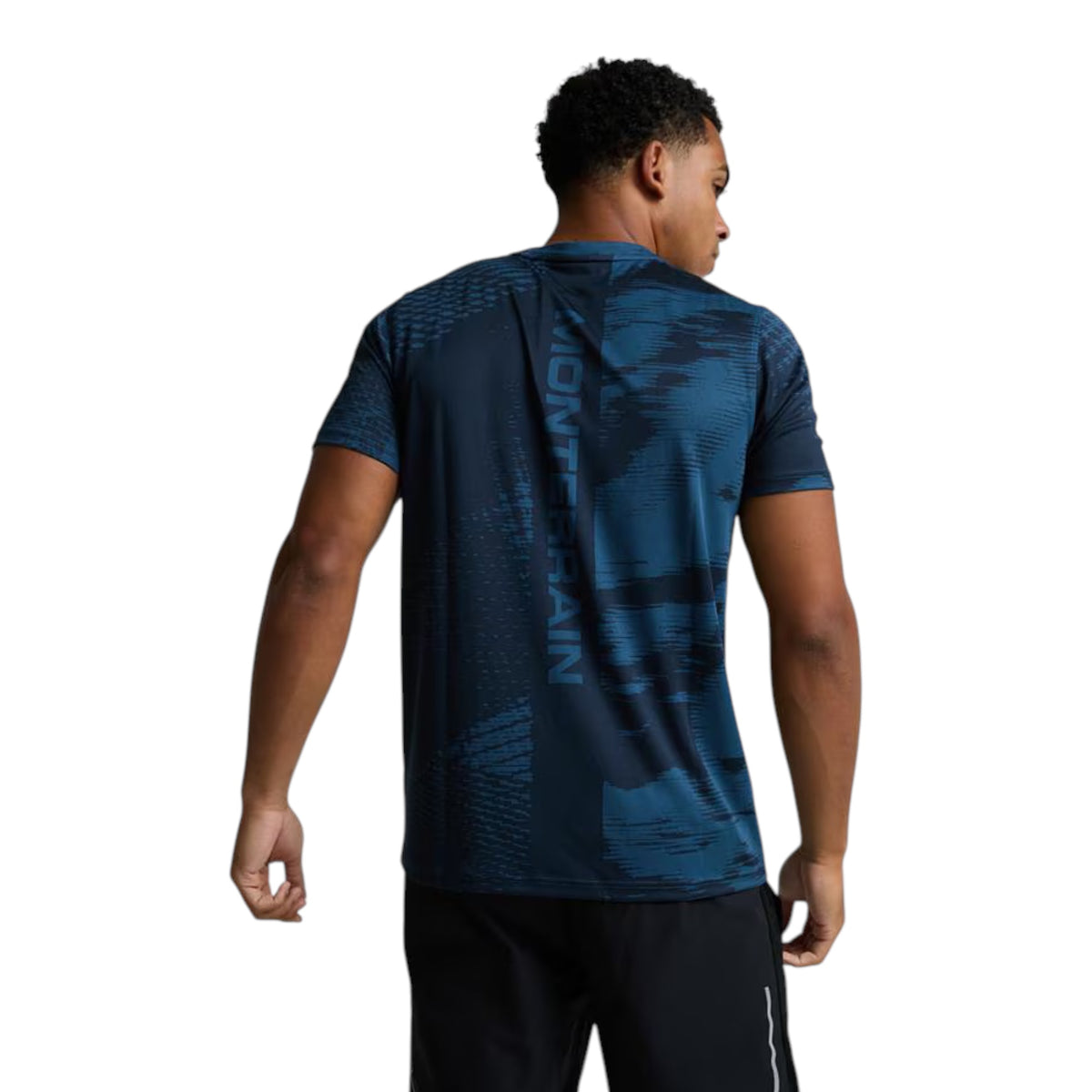 MONTERRAIN DIVIDE RUNNING T-SHIRT - BLUE