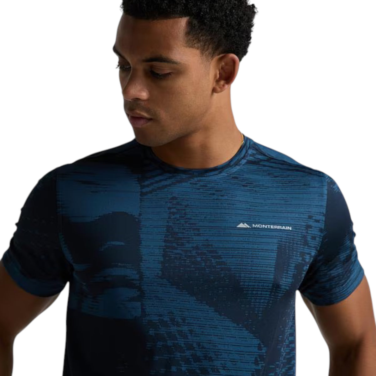 MONTERRAIN DIVIDE RUNNING T-SHIRT - BLUE
