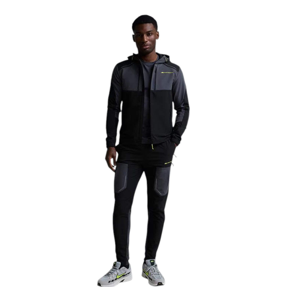 MONTERRAIN ORBIT WOVEN RUNNING PANTS - BLACK/ URBAN CHARCOAL