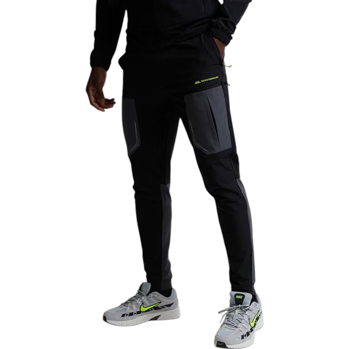 MONTERRAIN ORBIT WOVEN RUNNING PANTS - BLACK/ URBAN CHARCOAL